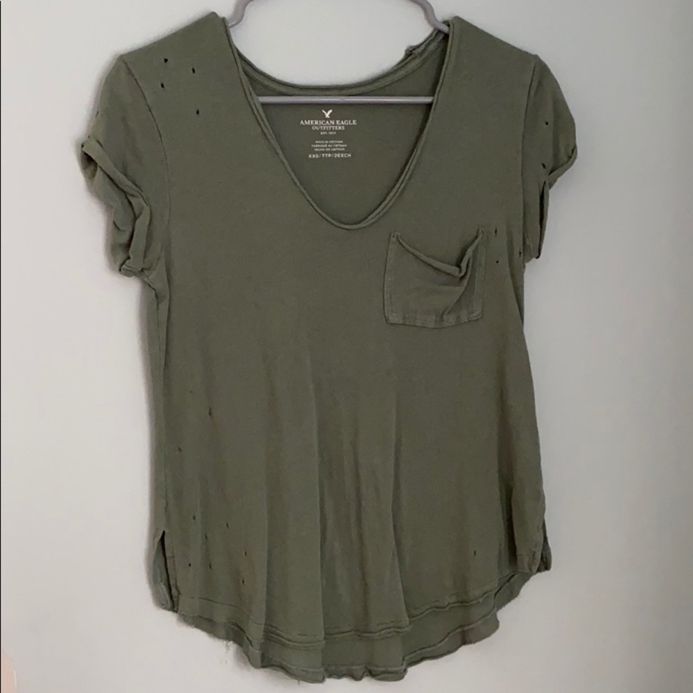 V neck top